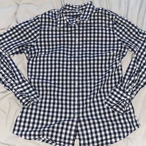 Checkered Banana Republic Top
